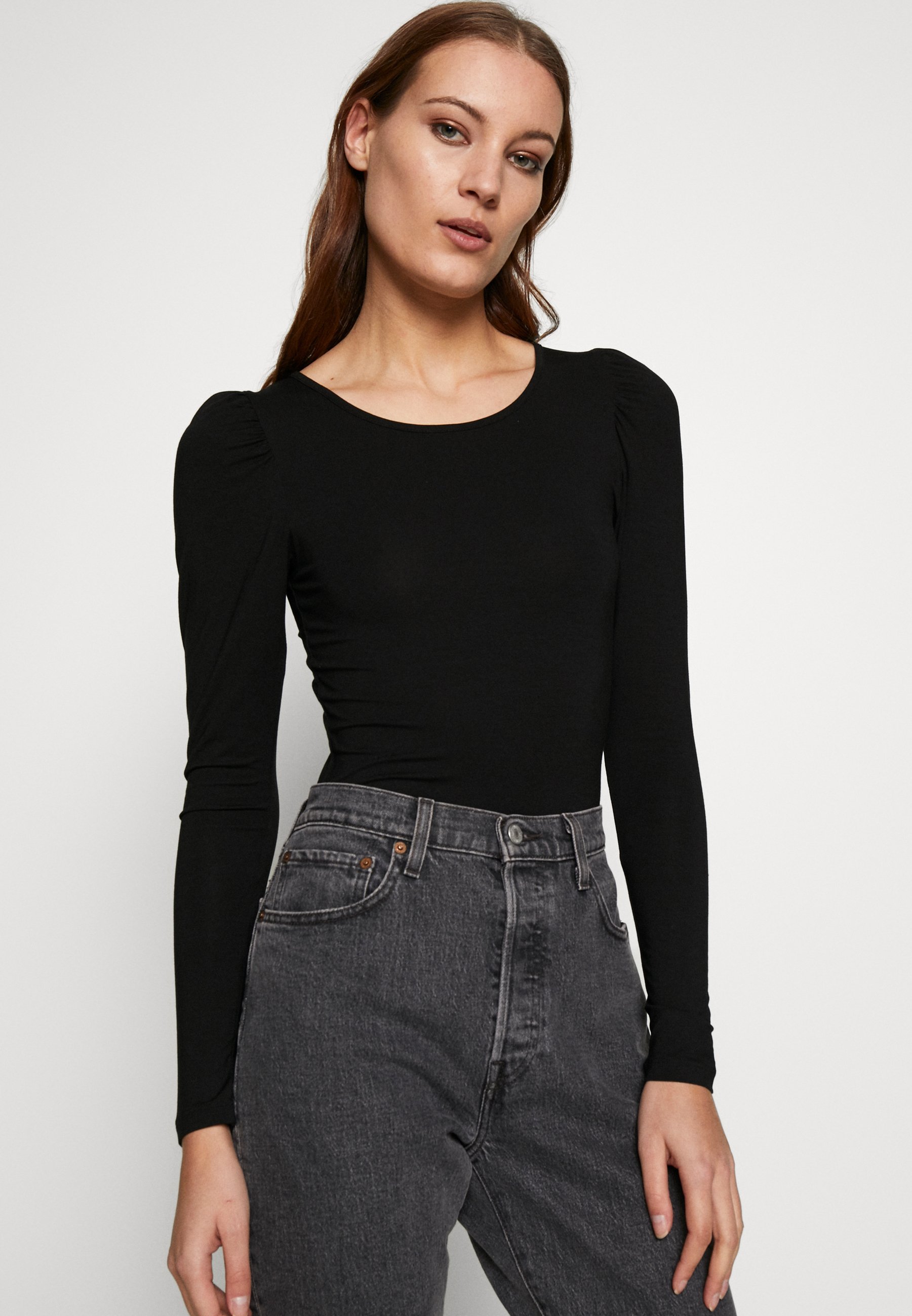 mbyM KATHLIN Topper langermet black Zalando.no mbyM VANNA - Topper langermet - black