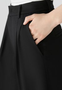 Oui Stoffhose - black