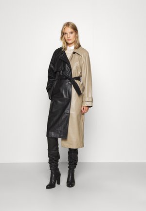 MARIE COAT - Trenchcoat - black/sand