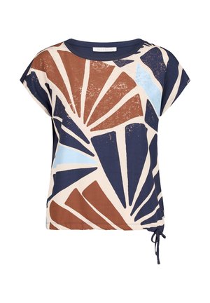 Betty & Co, BETTY & CO MIT PRINT PATCHWORK-SHIRT - Blouse - nature brown