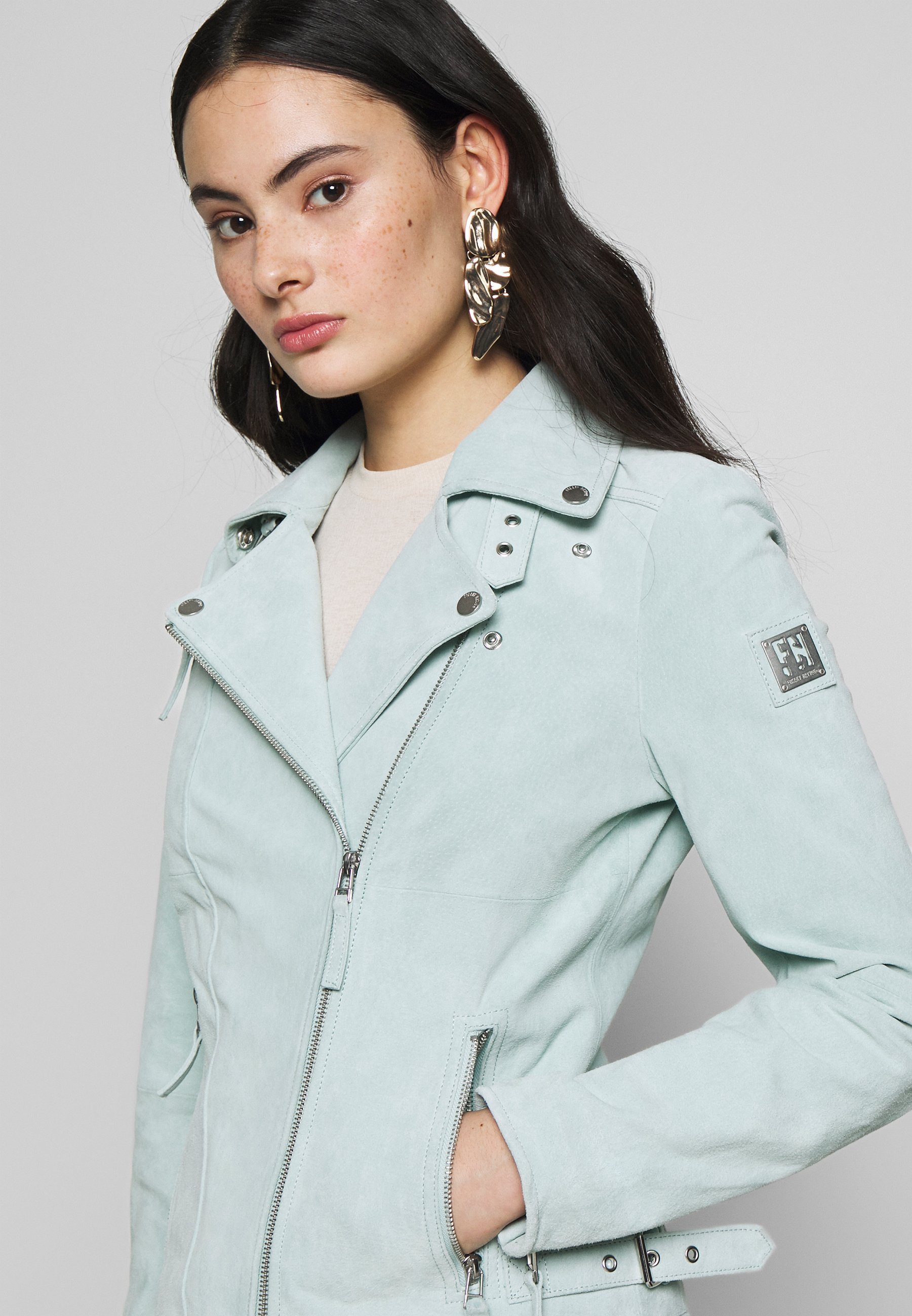 Freaky Nation BIKER PRINCESS Skinnjakke neonmint Freaky Nation BIKER PRINCESS - Skinnjakke - neonmint