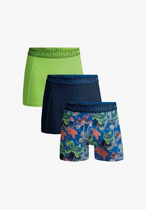 MUCHACHOMALO 3-PACK SOLID - Boxer alsónadrág - print blue green