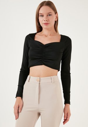 SLIM FIT - Blouse - black