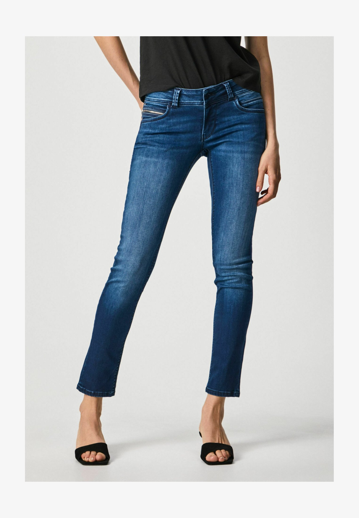 Pepe Jeans New Brooke – Jeans Donna Slim, Blu Denim (Denim Wh92), Taglia 26W
