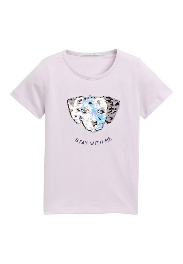 MIT WENDEPAILLETTEN - T-Shirt print - charming lavender