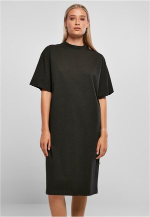 Build your Brand Organic Oversized Slit Tee Dress BY181 černé, XXL od Build your Brand Organic Oversized Slit Tee Dress BY181 černé, XXL od