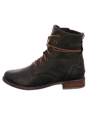 Bottines à lacets - olive