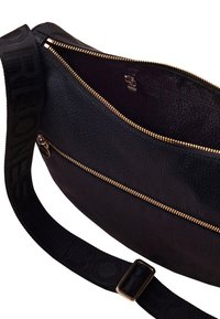 Borbonese LUNA MIDDLE CON ZIP - Sac bandoulière - black
