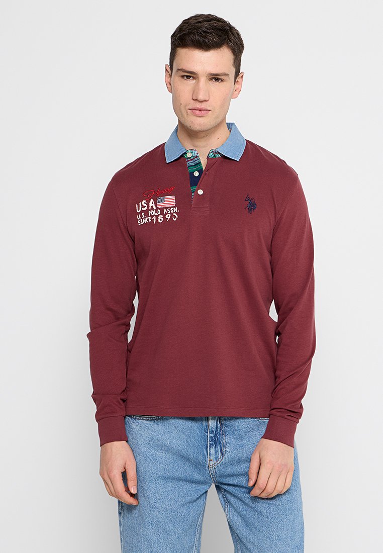 U.S. Polo Assn. Poloshirt bordeauxrood
