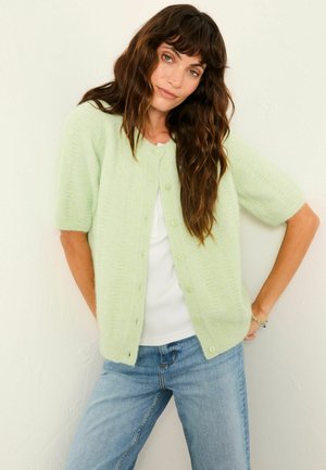 REGULAR FIT - FLUFFY  - Strickjacke - mint green