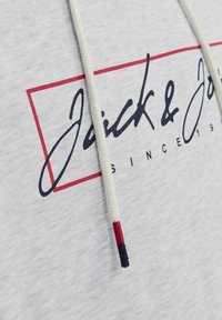 Jack & Jones JJZURI  - Felpa con cappuccio - white melange