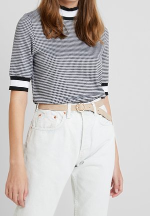 T-shirt med print - black
