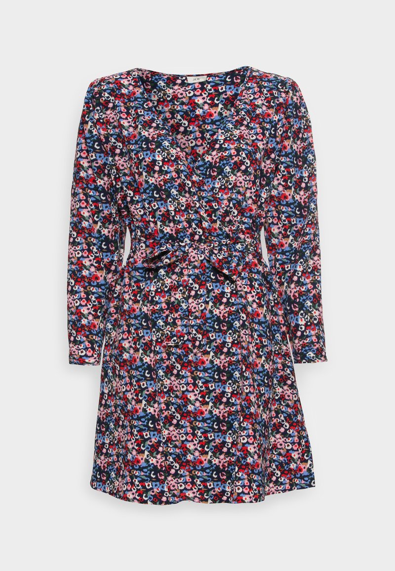 JDY Petite JDYLERKE WRAP DRESS - Φόρεμα ημέρας - sky captain