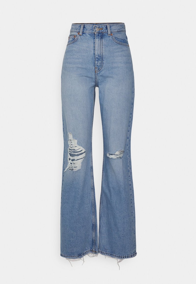 Dr.Denim ECHO - Calças de ganga de perna direita - empress sky blue ripped