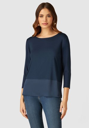 Langærmet T-shirt - blu