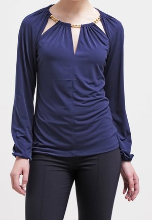 Langærmet T-shirt - dark blue