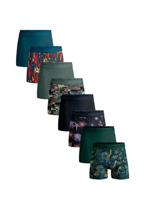 MUCHACHOMALO, 8-PACK - Pikad bokserid - print green black blue