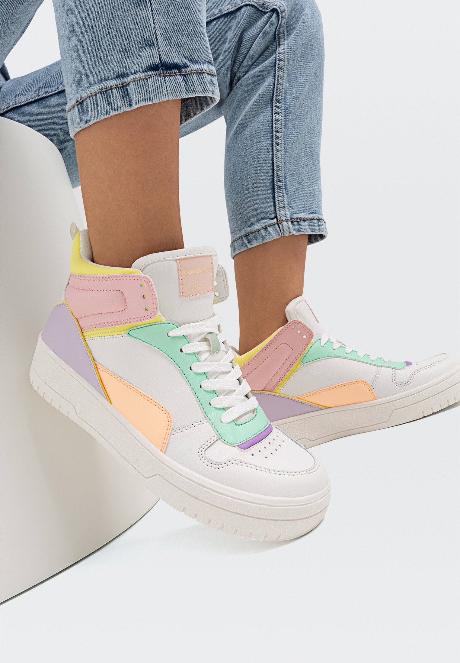 Stradivarius Sneakers alte - pink/fuxia - Zalando.it
