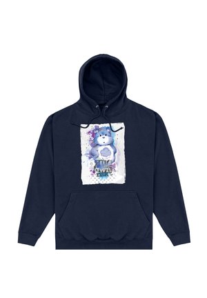 CARE BEARS GRUMPY BEAR HUG AT YOUR OWN RISK - Hættetrøje - navy blue
