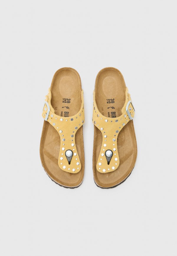 GIZEH RIVET LEVE NARROW - Sandals - ochre2