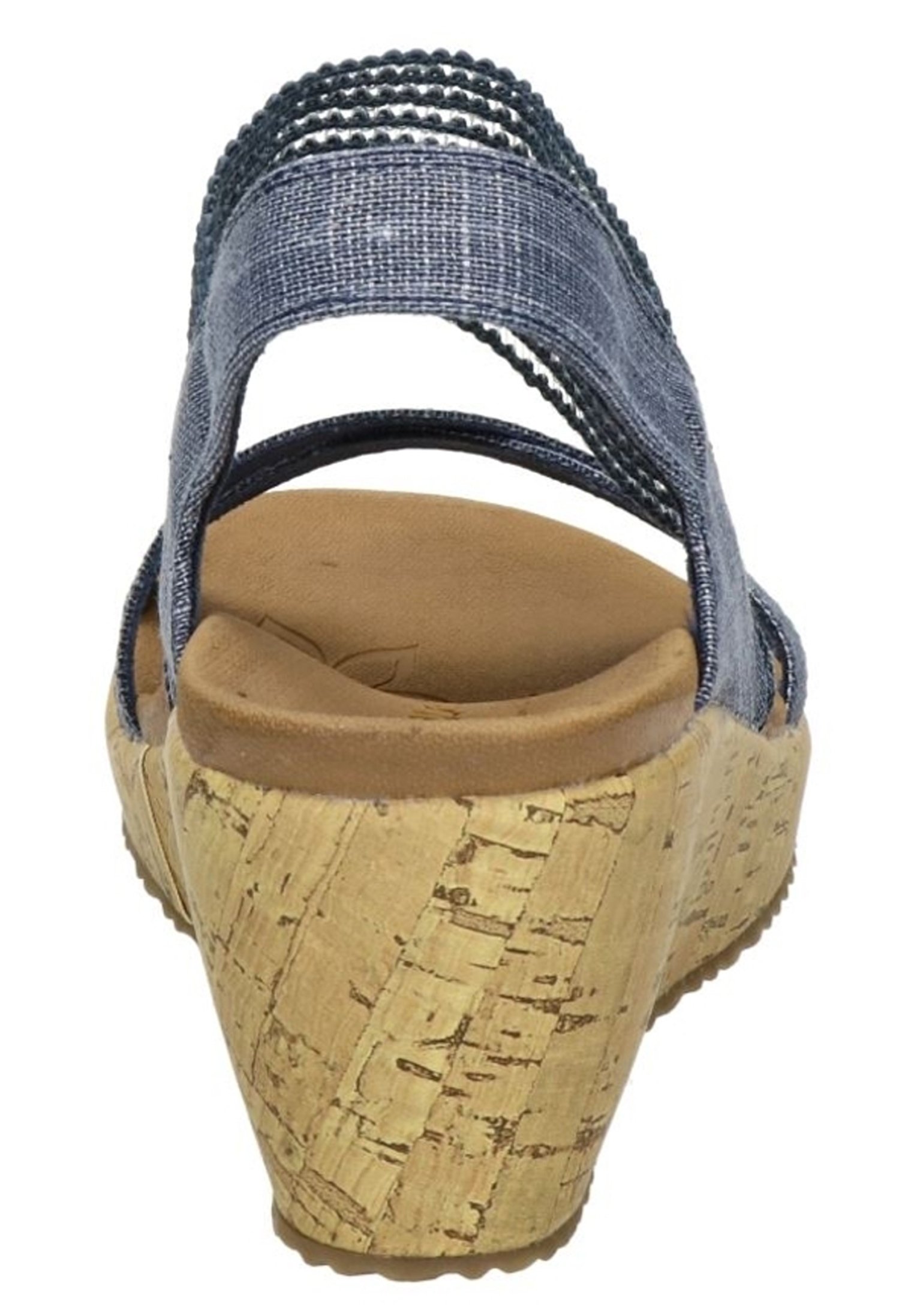 Skechers Sandalen met sleehak - blauw/Blauw - Zalando.nl