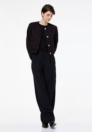 Koton, TWEED  - Strickjacke - black