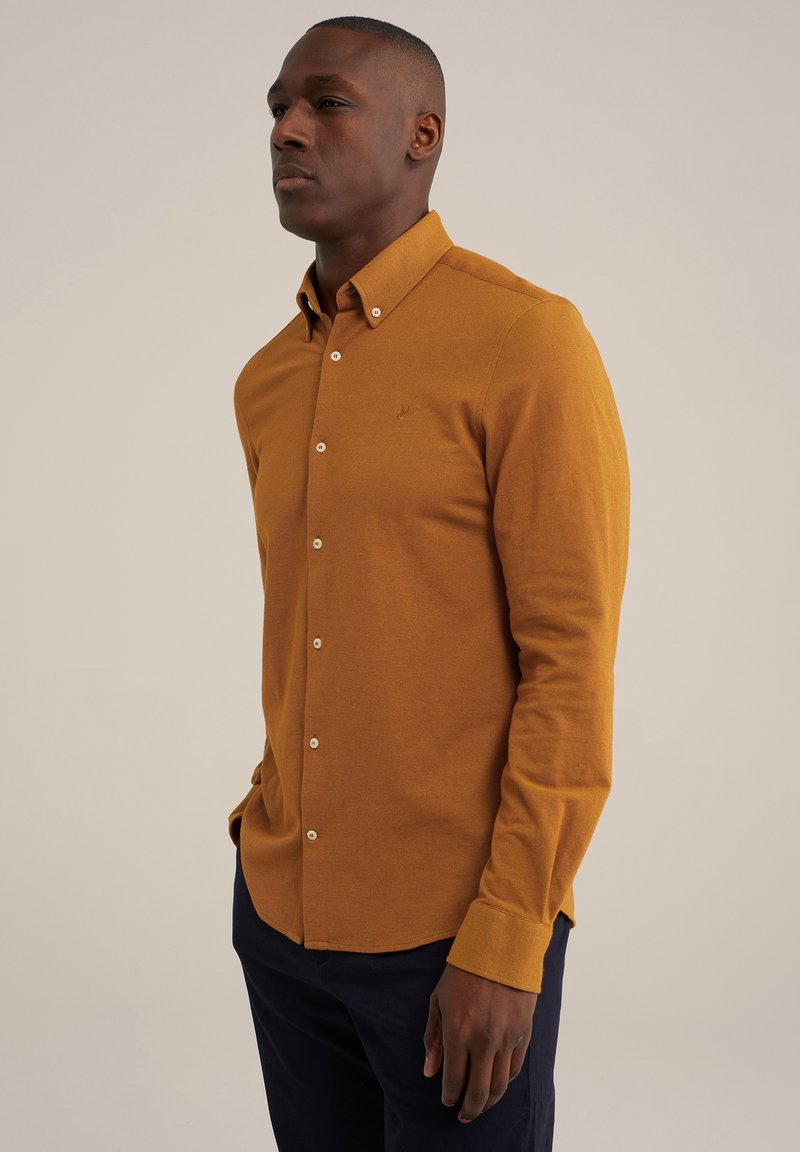 WE Fashion - THE KNITTED SHIRT - Camisa - yellow, Ampliar