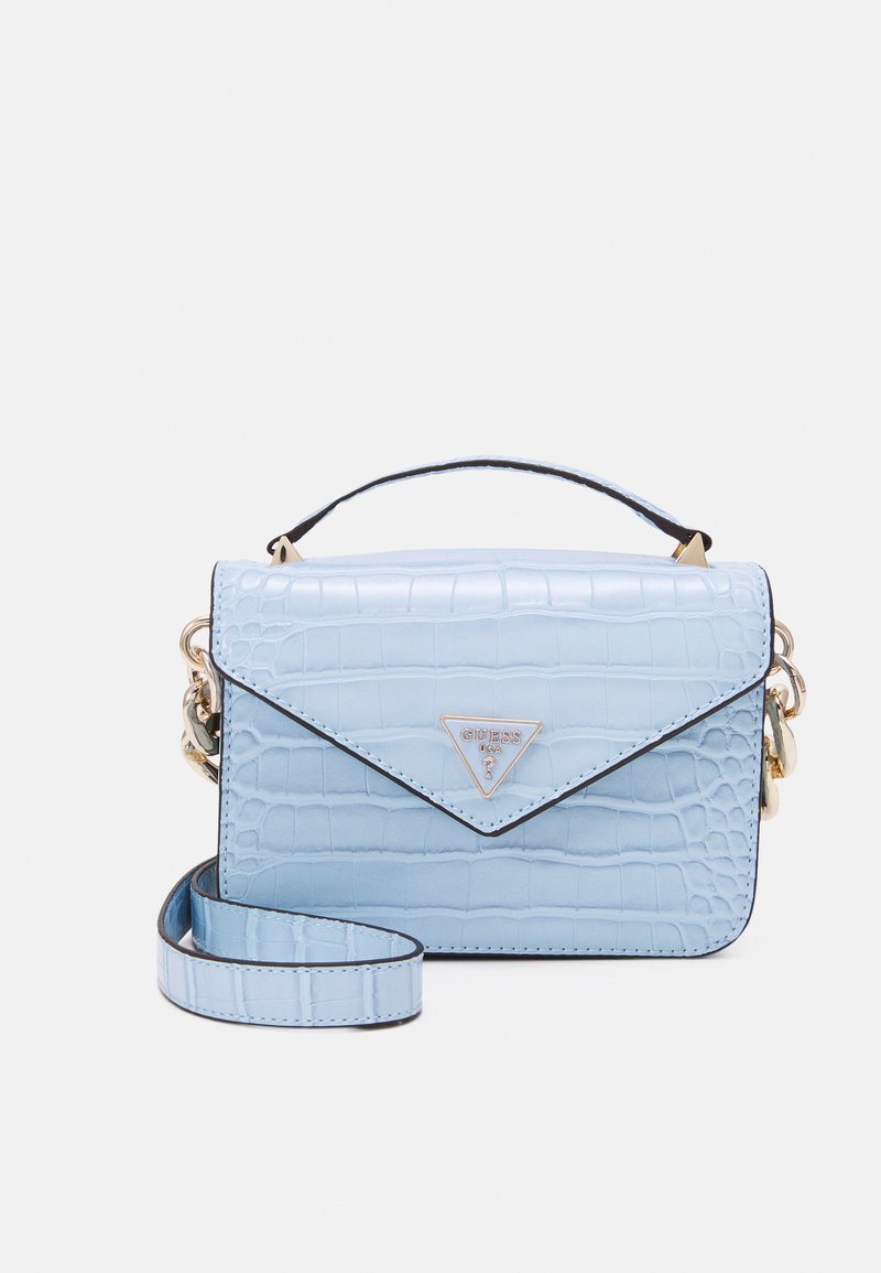Guess RETOUR MINI TOP HANDLE FLAP Handbag powder blue/blue Zalando.ie