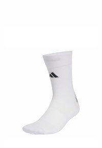 FOOTBALL GRIP PRINTED CREW CUSHIONED - Sports socks - white   white   black