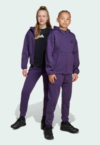 adidas Performance JUNIOR - Träningsbyxor - aurora plum   aurora black