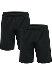 Hummel - TOPAZ SHORTS 2-IN-1 - Tights - black black Miniaturebillede 1