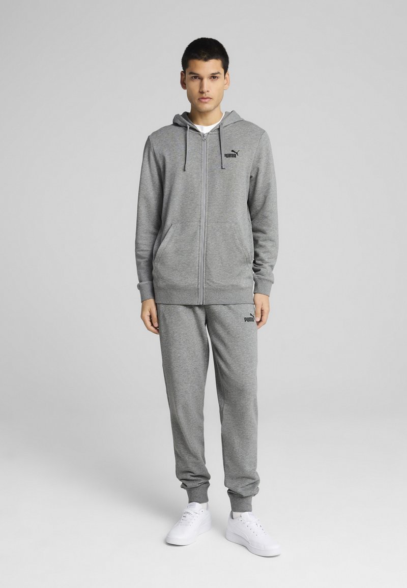 Puma - ESS NO. 1 LOGO  - Zip-up sweatshirt - medium gray heather, Enlarge