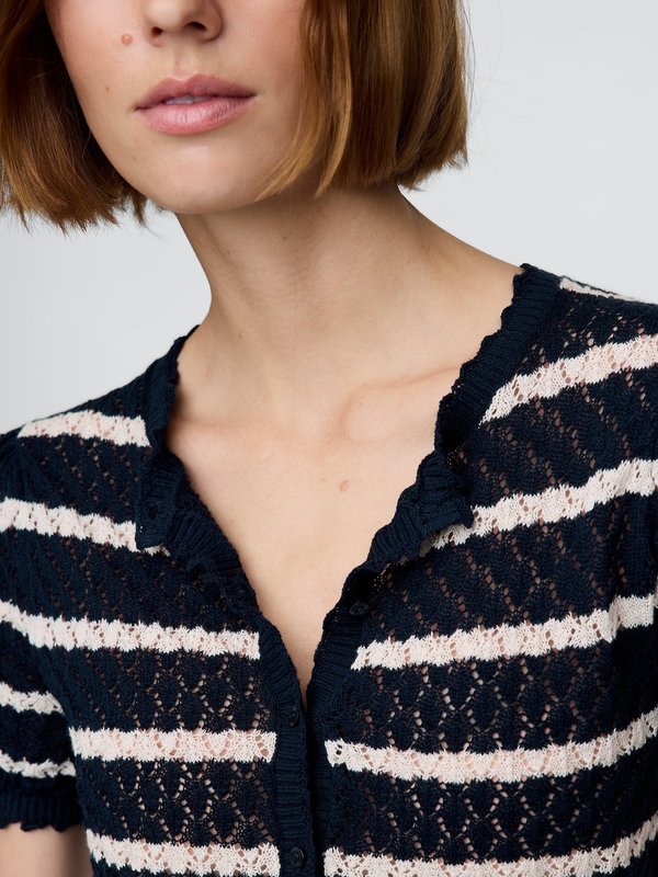 GAP X DOEN STRIPE BUTTON THROUGH - Cardigan2