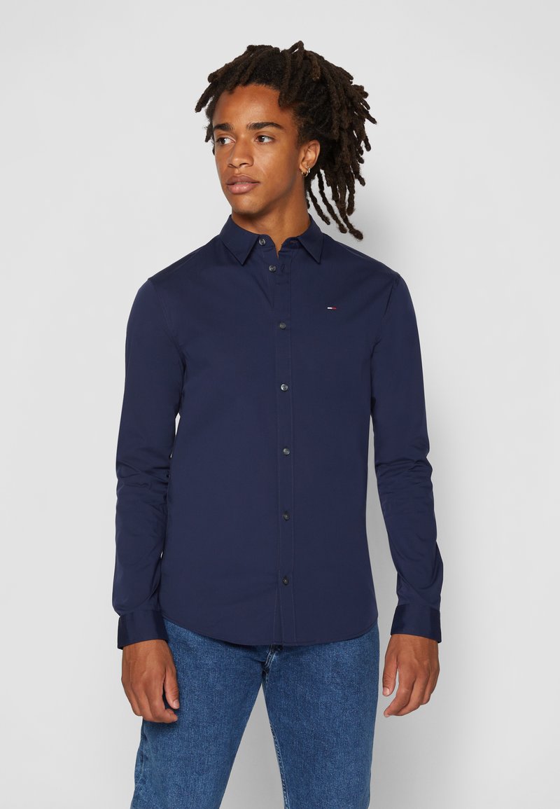 Tommy Jeans - ORIGINAL STRETCH SHIRT - Skjorta - black iris, Förstora