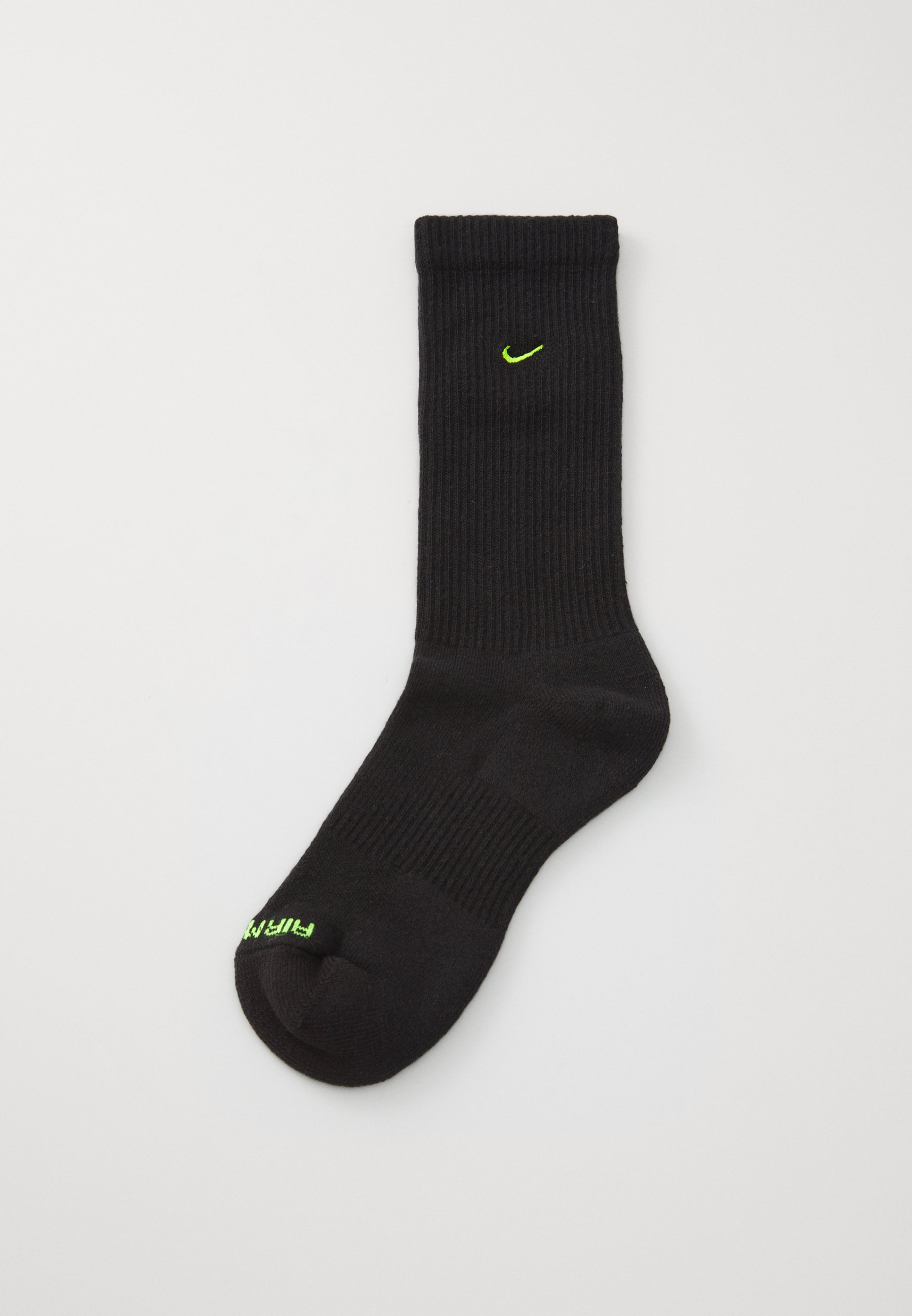 nike black and green socks