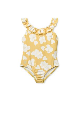 KALLIE PRINTED SWIMSUIT - Μαγιό - lemon yellow