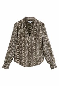 LONG SLEEVE V-NECK - REGULAR FIT - Bluză - wine heart print
