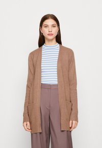 VILA VIRIL OPEN CARDIGAN - Vest - walnut