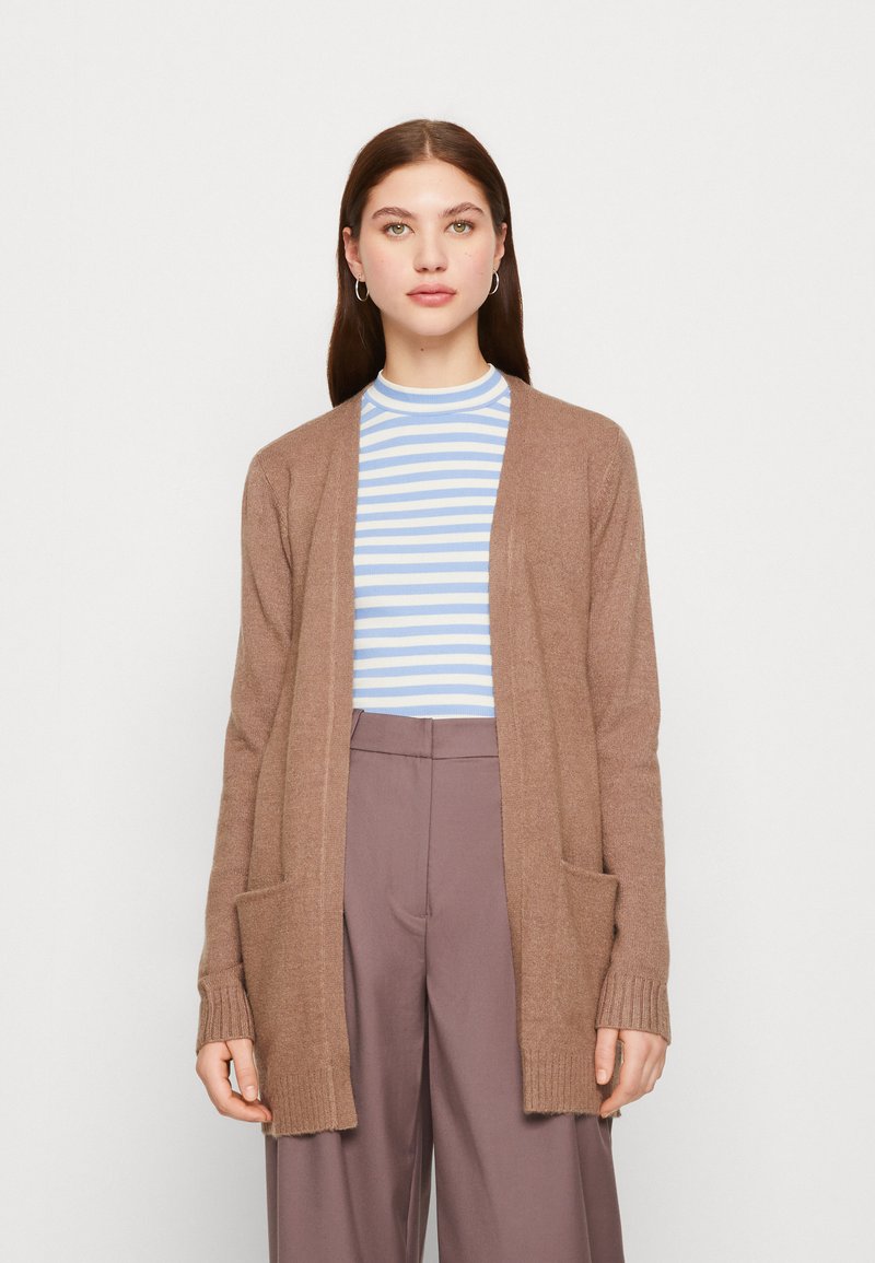 VILA VIRIL OPEN CARDIGAN - Vest - walnut
