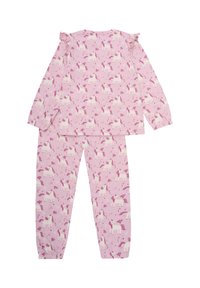 Minymo LONG SLEEVES SET ALL OVER PRINT - Nachtwäsche Set - bleached mauve