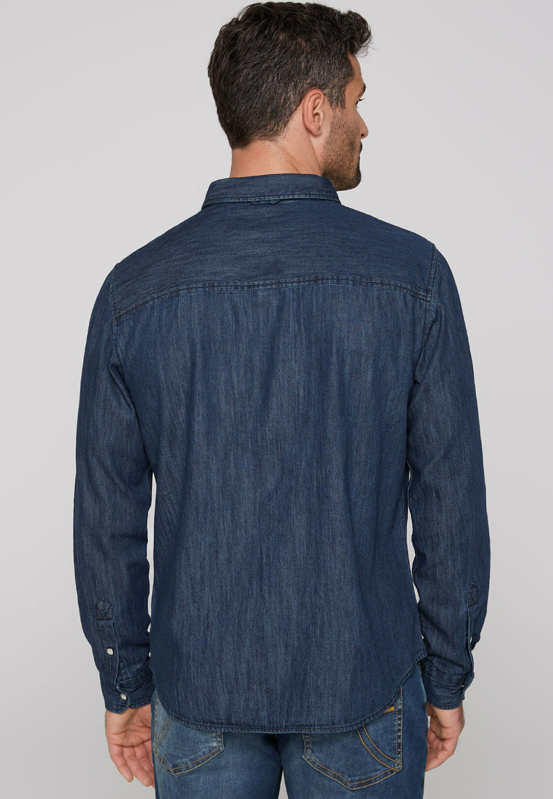 Camp David Herren Jeanshemd In Regular Fit – Klassisches Denim Mit Used-Waschung