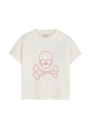 Scalpers, SCALPERS SCMAGIC SKULL TEE GIRLS - Camiseta estampada - off white