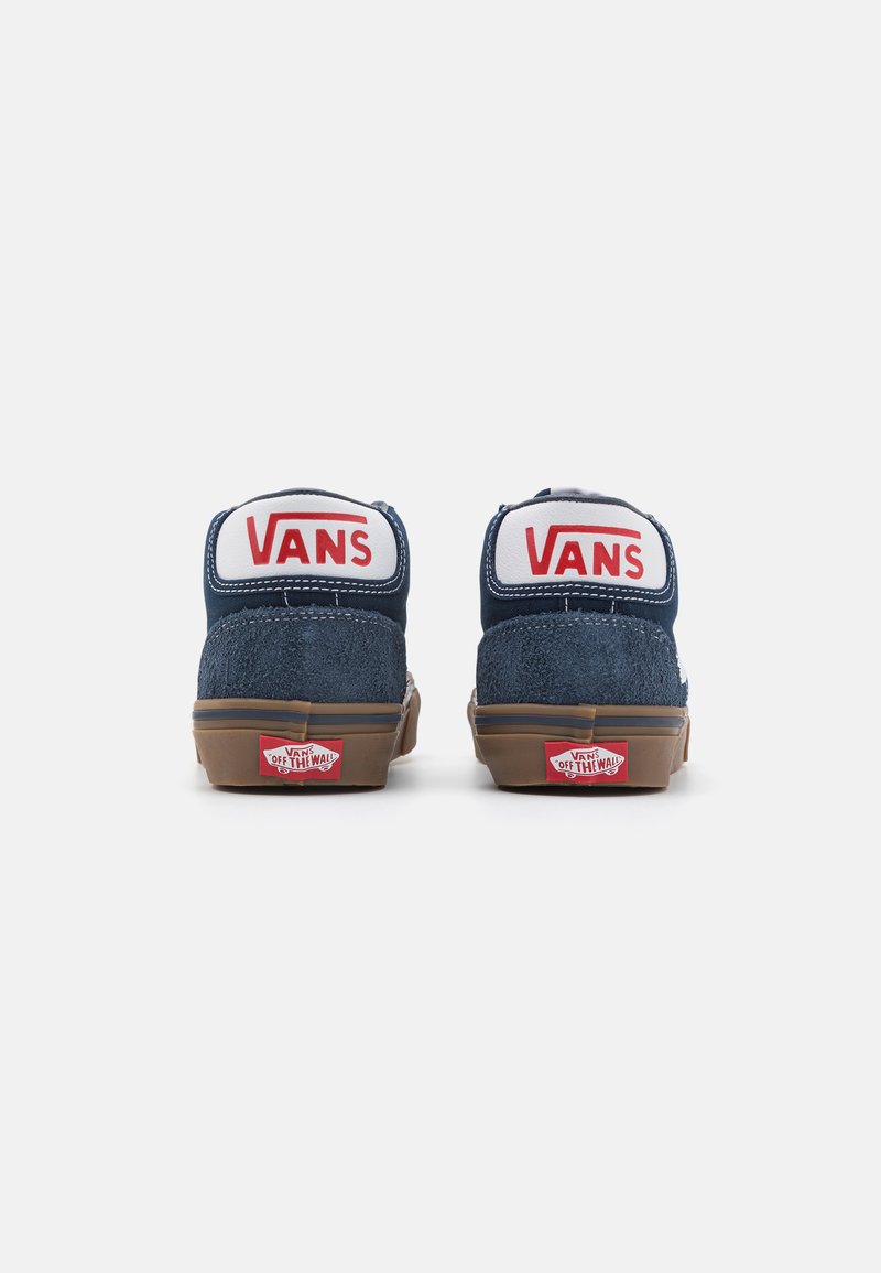 navy vans with gum sole