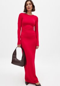 NA-KD LONG SLEEVE - Maxiklänning - red