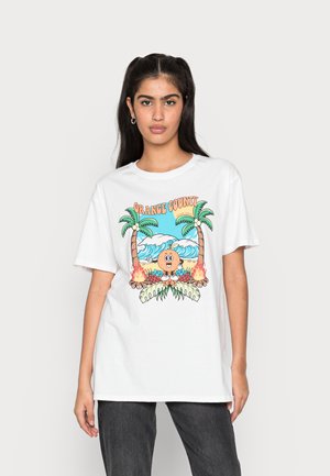 ORANGE COUNTY TEE - Triko s potiskem - white