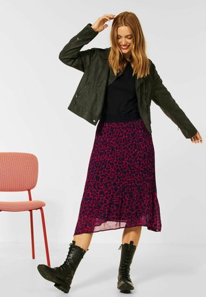 MIT LEO - Pleated skirt - rot