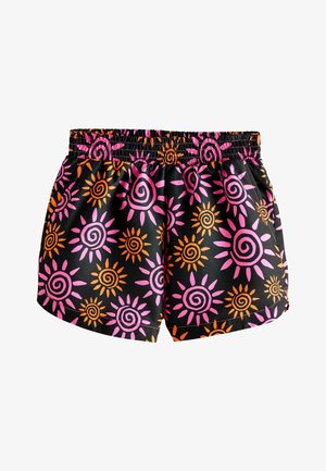 Next, REGULAR FIT - BEACH - Shorts - black pink sun