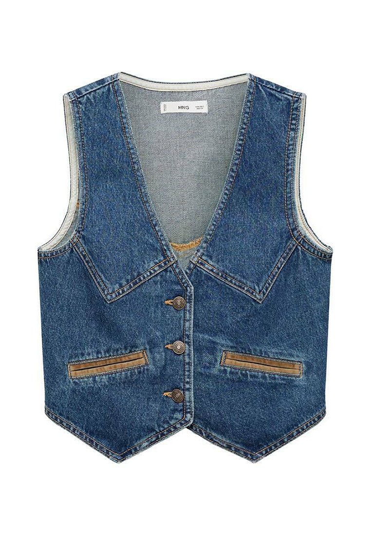 Mango Bodywarmer donkerblauw
