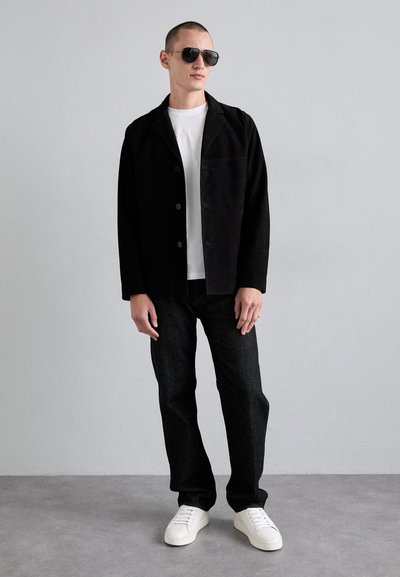 Theory REECE - Giacca di pelle - black