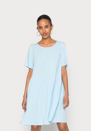 DRESS ROUNDNECK SHORTSLEEVE - Vestido informal - blue